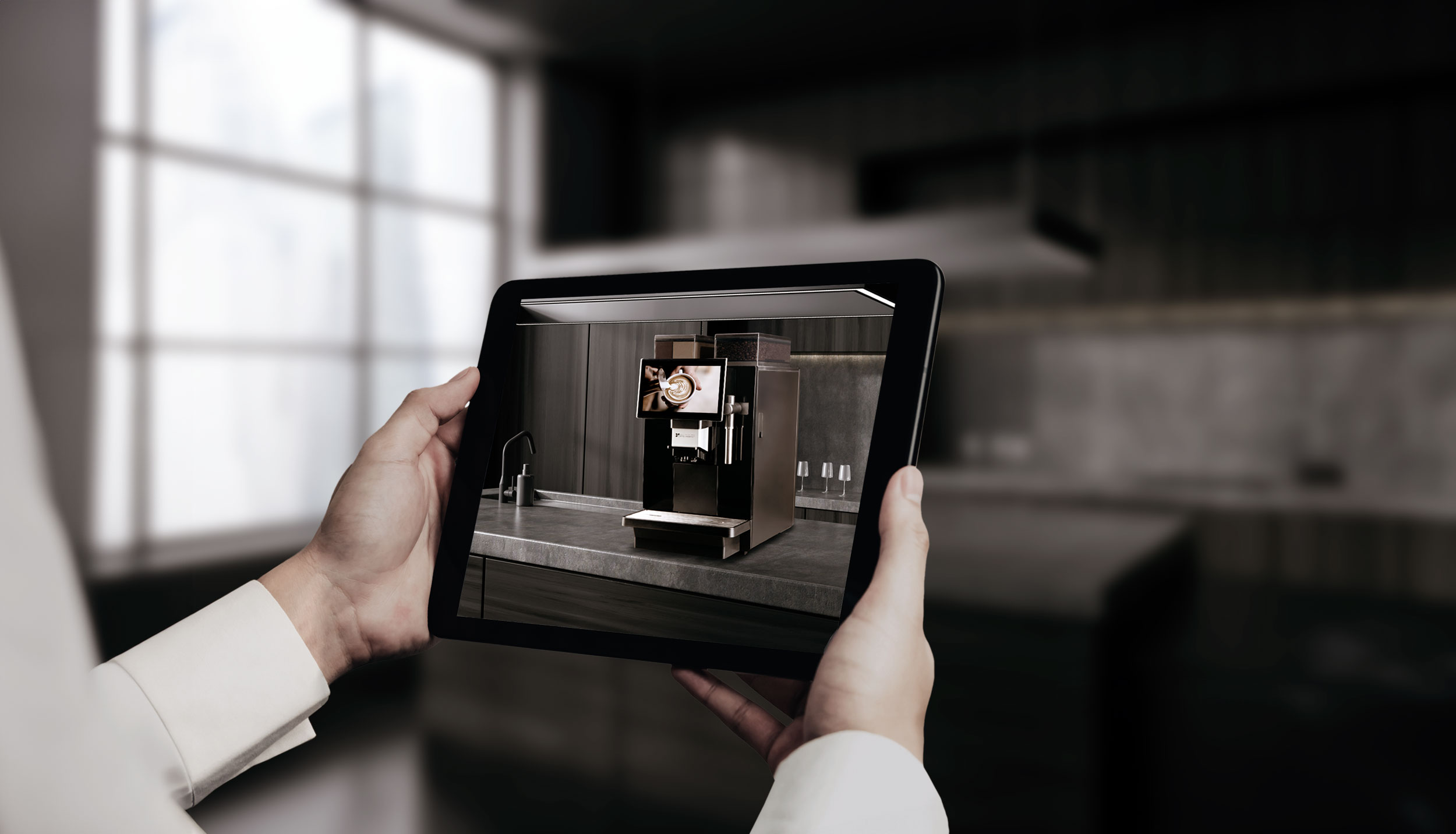 erät in 3D auf ein Tablet