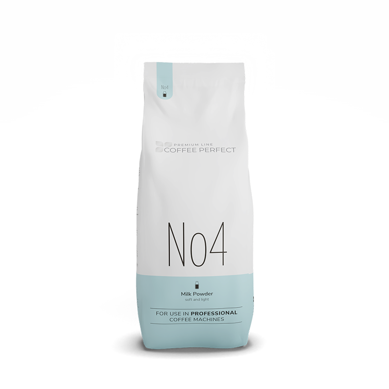 Premium Line Milk Powder No.4 von Coffee Perfect, weiches und leichtes Milchpulver fuer Kaffeevollautomaten.