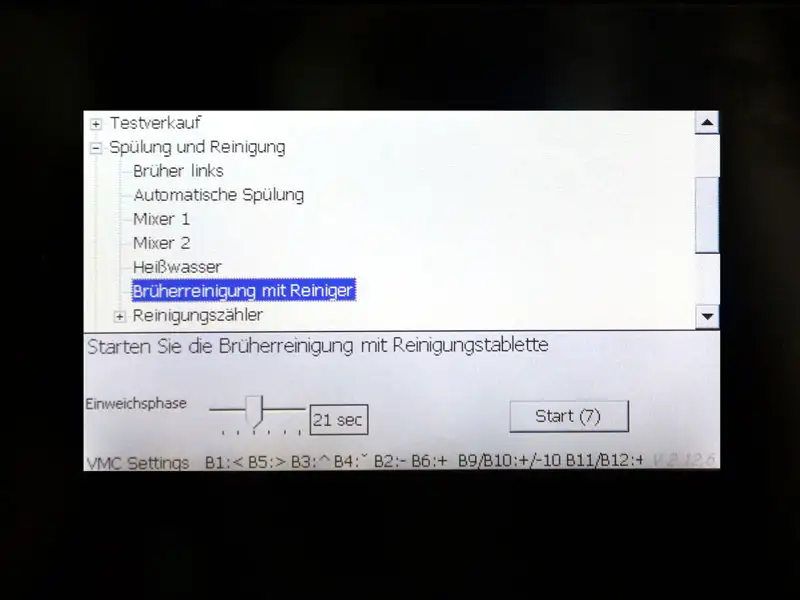 Menue mit 'Schwellenwert Abwaertszaehler' zur Analyse von Fehlerursachen.